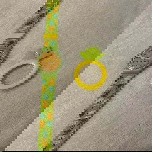 Ρολόι Swatch συλλεκτικό καινούργιο με αφαιρούμενο ανανά