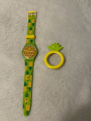Ρολόι Swatch συλλεκτικό καινούργιο με αφαιρούμενο ανανά
