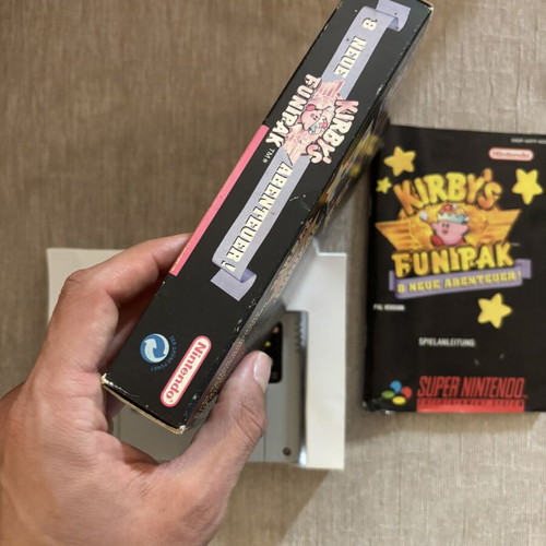 Kirby's Fun Pak 8 Games Super Nintendo SNES PAL complete