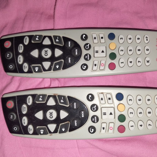 Remote controls used, pack of two