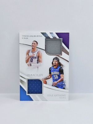 Panini Immaculate Tyrese Haliburton και Cole Anthony Dual Rookie patch σαν καινούργιο