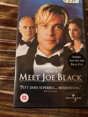 Meet Joe Black videocassette like new, English without subtitles