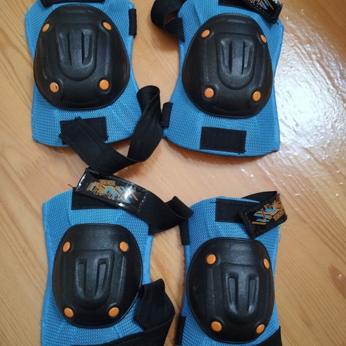 Protective pads for knees and elbows used