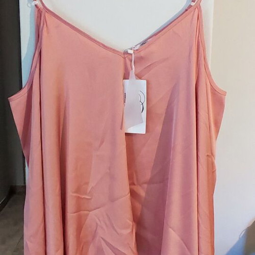 Thesis satin blouse new, pink, size L