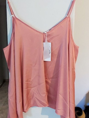 Thesis satin blouse new, pink, size L