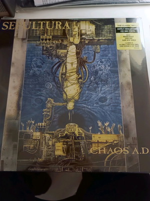 Lp διπλός δίσκος βινυλίου Sepultura Chaos A.D. καινούργιο