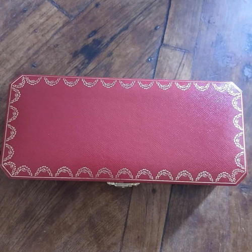 Authentic Cartier red watch or pen case like new