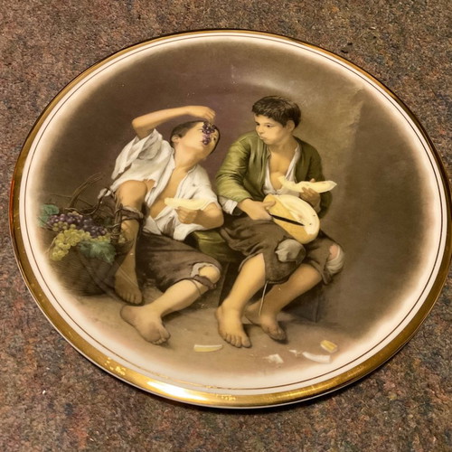 Murillo Fine Bone China England Platter with The Beggar Boys Design