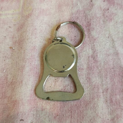 Pepsi collectible keychain bottle opener used, 80s