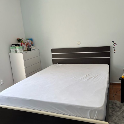 Bedroom set 160 x 200 cm used (bed, mattress, 2 nightstands, vanity set)