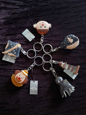 ROYMART handmade keychains set of 6 designs