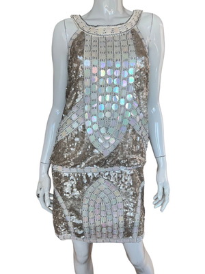 Elements Amanda Wakeley dress used, size S 36, beige