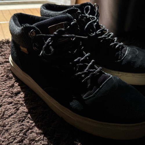 Admiral boots used, black, size 45, suede