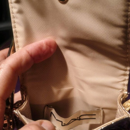 Mac Collection crossbody bag gold new