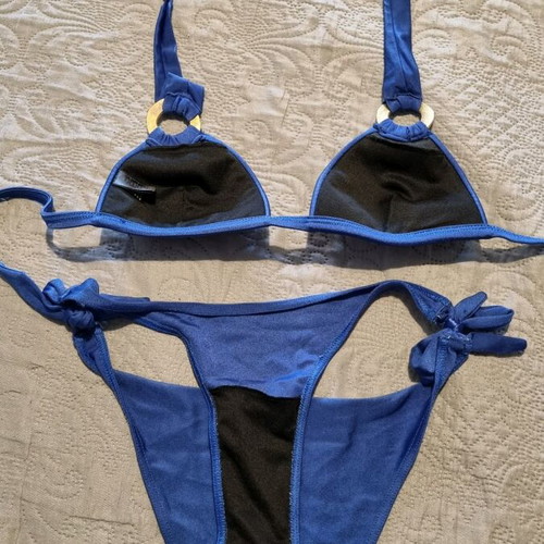 Med bikini used, size Small, blue