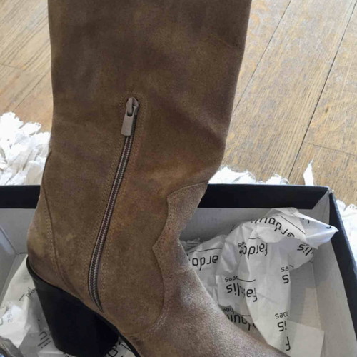 Suede leather western boots Fardoulis size 37 new