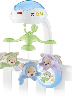 Fisher Price Butterfly Dreams musical baby mobile with rotating bears