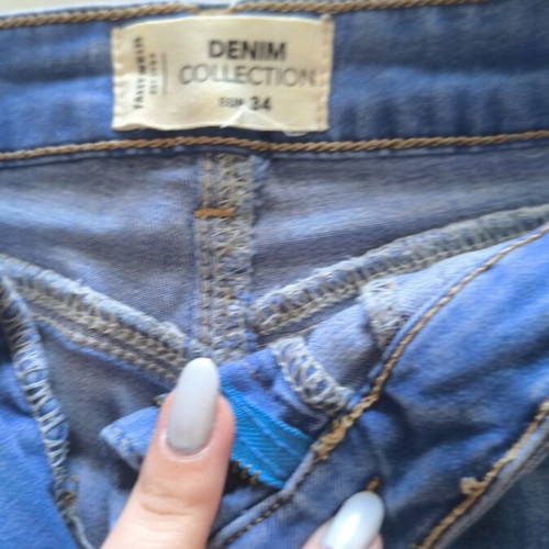Denim shorts XS like new, blue