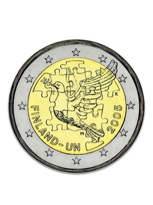 Finland 2005 2 Euro Coin Nations Unis UNC
