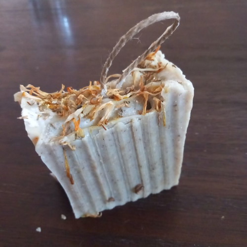 Handmade soap set 190g extra large with wooden soap dish and pouch