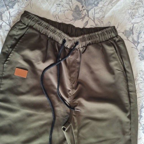 Men's pants, green, size M