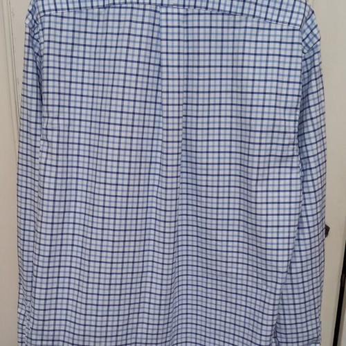 Ralph Lauren Medium shirt, stretch fit Oxford, white and blue