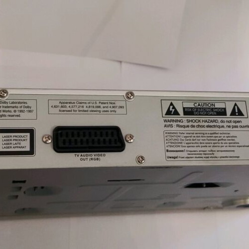 Thomson DVD player used, Dolby Digital, DTS, Region 2