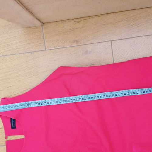 French Connection sleeveless top poplin new, size M/L, pink and red