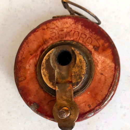 Measuring tape used 15 meters in leather case Record