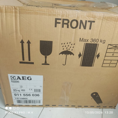 AEG F55200WO dishwasher white like new