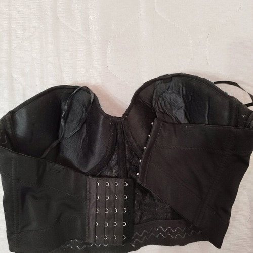 Bustier with emerald stones new, green size M