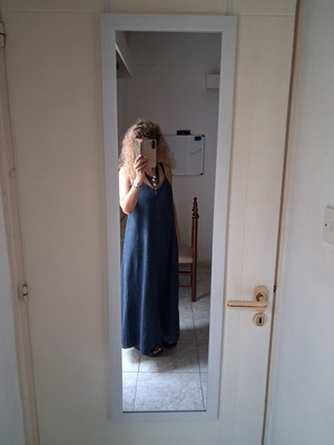 Maxi denim dress Kiabi like new, size M, summer style
