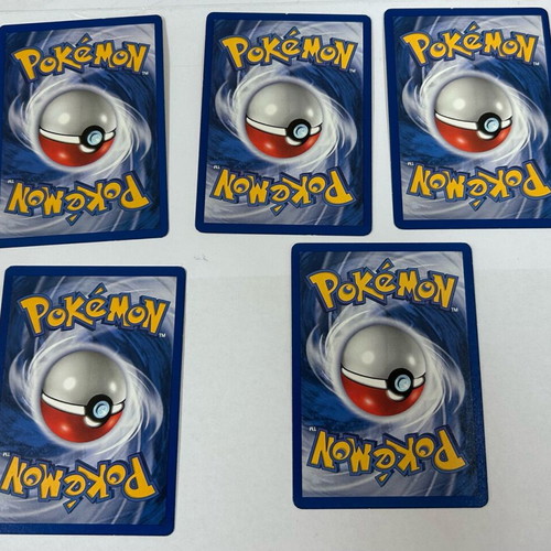 Pokémon Trainer cards used, pack of 5 in good condition