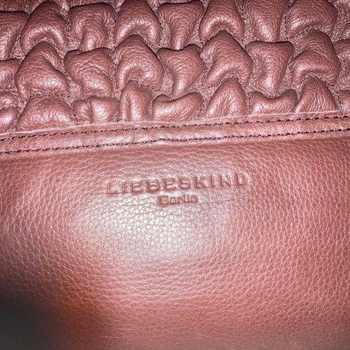 Liebeskind Leather Shoulder Bag like new with fringes burgundy-brown