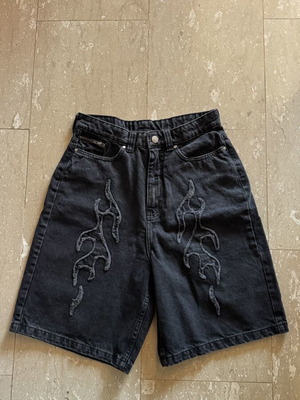 Supply & Demand Black Denim Shorts like new, size EU 13-15 / US XL