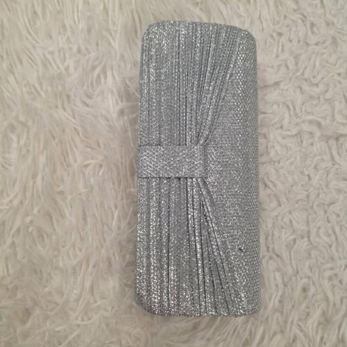 Evening bag crossbody silver new with tag