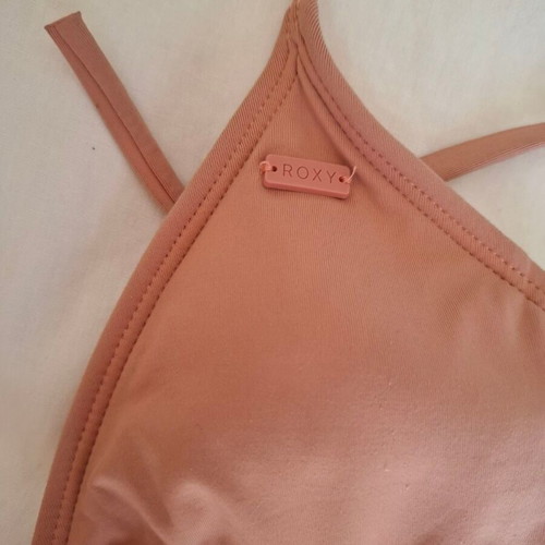 Roxy bikini set used, salmon color, size S