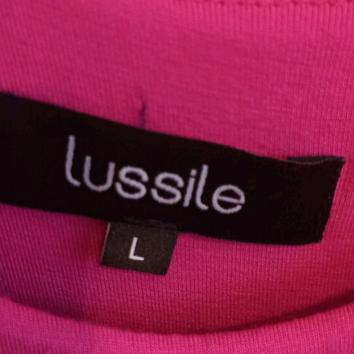 Lussile elastic pink dress like new, mini with ruffles