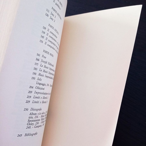 L'Improvvisazione Derek Bailey book used, Italian