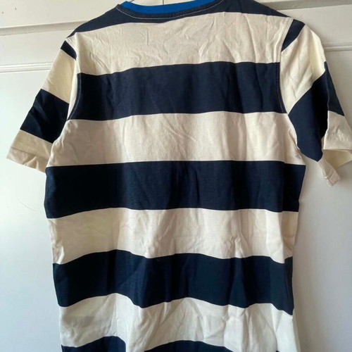 Blue striped teenage shirt new, Norwegian quality, size 170 cm