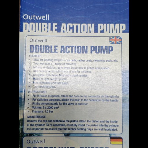 Outwell Τρόμπα Double Action Pump σαν καινούργιο