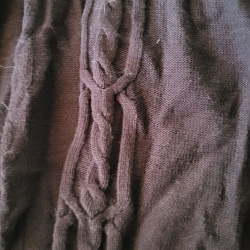Long knitted dress gray Mango like new