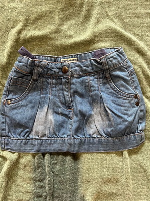 Denim skirt for 4-year-old girl used, blue, size 104 cm