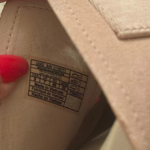 Ugg leather sandals new, pink and beige, size 40