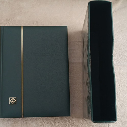 Leuchtturm LSZ 4/32KG Stamp Album like new, leather luxury with case