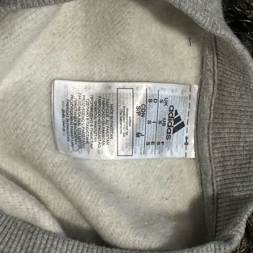 Adidas fleece sweater like new, gray, size S