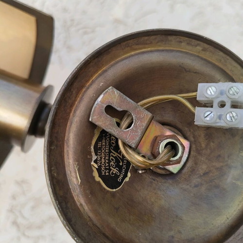 Leo Koek Verlichting lamp used, vintage brass wall light