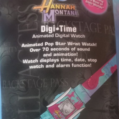Hannah Montana vintage collectible set with Digi-Time watch and sticker album