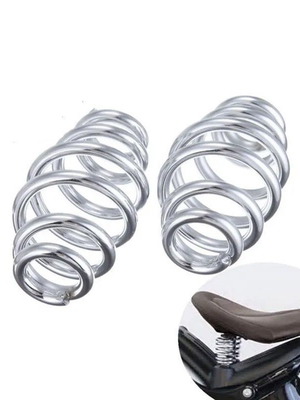 Chrome Springs for Solo Motorcycle Saddle New