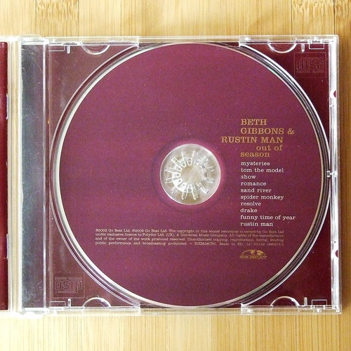 Beth Gibbons & Rustin Man Out of Season CD, original 2002 Go! Beat